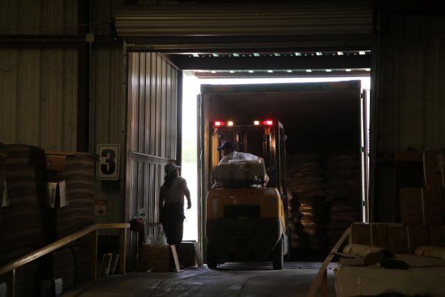 pecans leave the warehouse, Goergia, USA